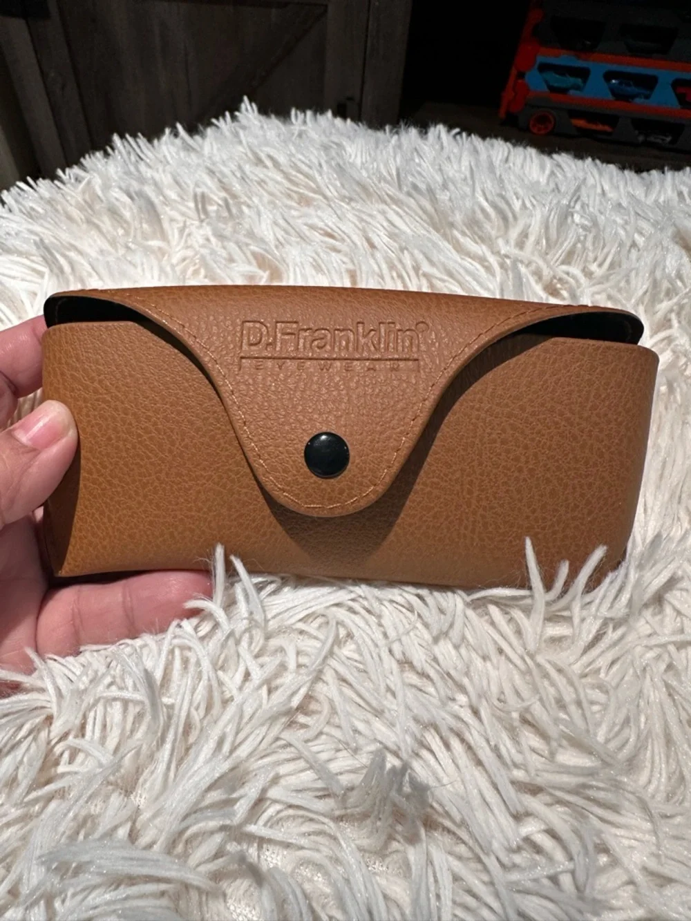 7 eye glasses cases -White Glasses or Sunglasses Case with Black Interior